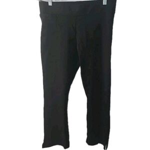 American Giant Pants Women's Size 10 Black Stretch Kick Flare Pull-On Leggings